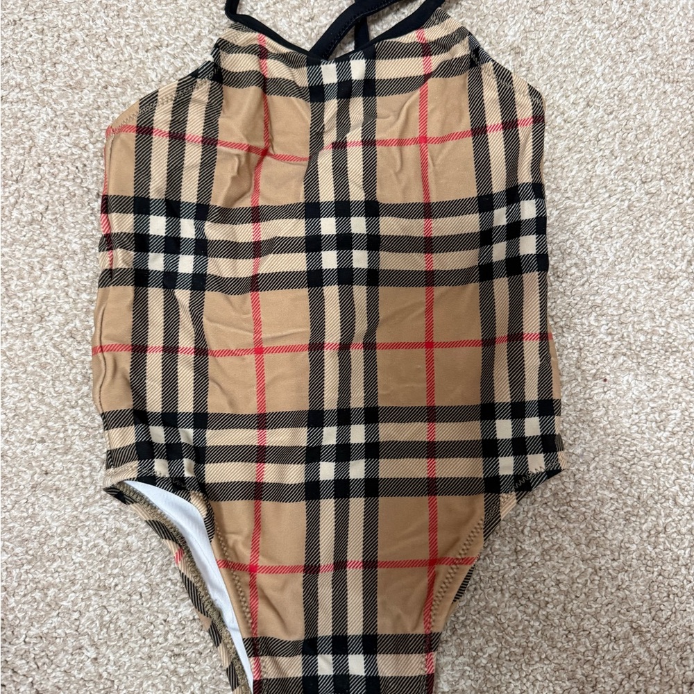 Burberry Kids Swim Bikini - Tan and Black Check